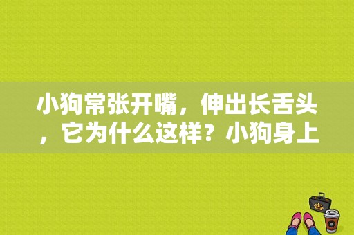 小狗常张开嘴，伸出长舌头，它为什么这样？小狗身上长满了嘴-图1