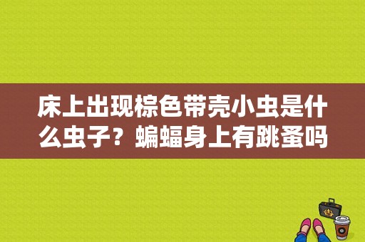 床上出现棕色带壳小虫是什么虫子？蝙蝠身上有跳蚤吗