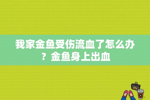 我家金鱼受伤流血了怎么办？金鱼身上出血