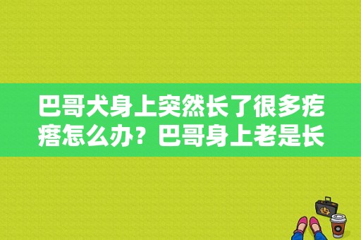 巴哥犬身上突然长了很多疙瘩怎么办？巴哥身上老是长疙瘩-图1