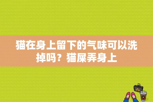 猫在身上留下的气味可以洗掉吗？猫屎弄身上-图1