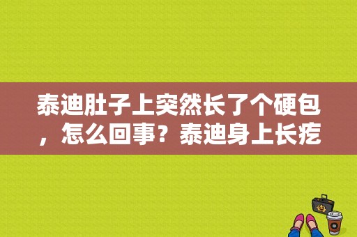 泰迪肚子上突然长了个硬包，怎么回事？泰迪身上长疙瘩有结痂